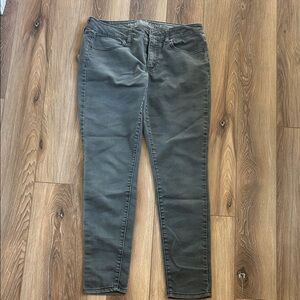 American Eagle Outfitters Dark Green Skinny Jeans